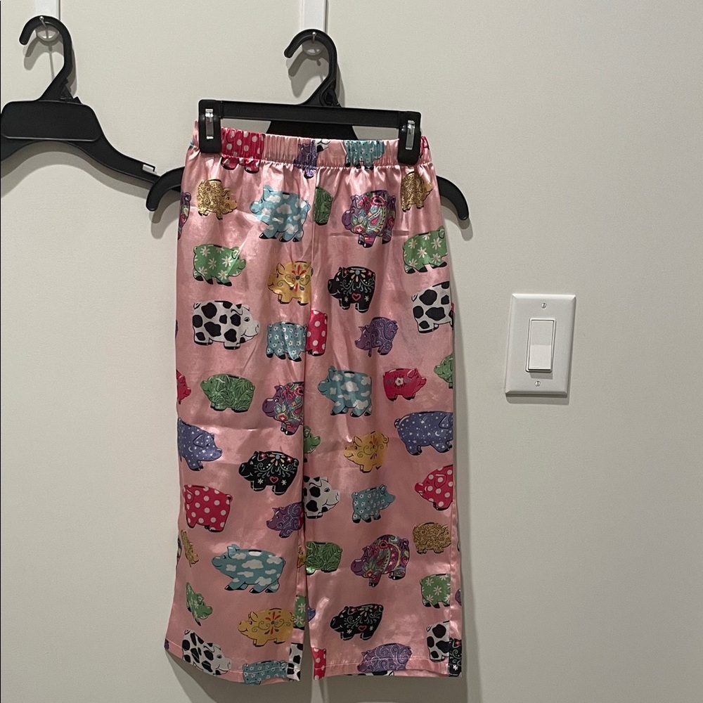 Nick & Nora Kids Pink Animal Print Pajama Bottoms, 2 piece